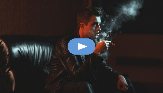 Why Are People So Emotional and Unreasonable? young man sitting in a dark room, smoking
